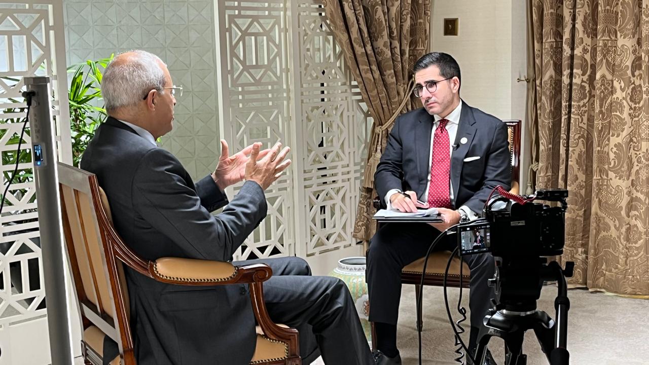 Mustafa Noman tells Faisal J. Abbas that military pressure and international sanctions are essential to weakening Yemen’s Houthis before negotiations. (AN photo)