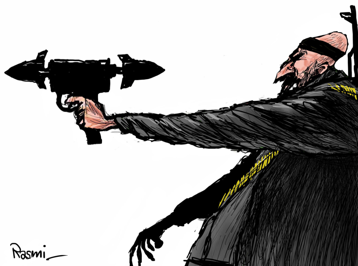 Cartoon by Amjad Rasmi. (Courtesy of Asharq Al-Awsat)