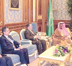 Abdullah, Iraqi Minister Hold Talks