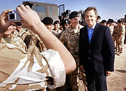 Blair Rallies British Troops