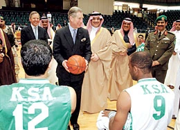 Prince Charles Opens Basketball Course for Disabled Players