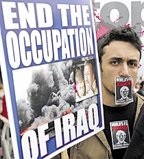 Thousands Protest Iraq War