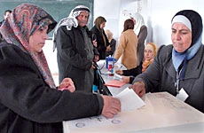 Palestinians Cast Vote in Landmark Civic Elections