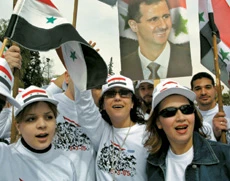 Tens of Thousands Rally for Bashar