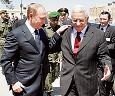 Putin Pledges Aid to Palestinians