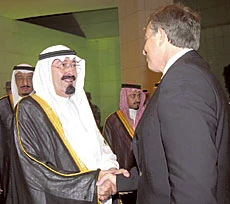 Abdullah and Blair Discuss Iraq