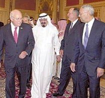 Abdullah, Cheney Review Ties