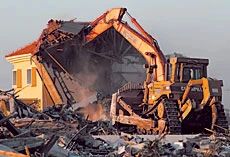 Settler Homes Torn Down