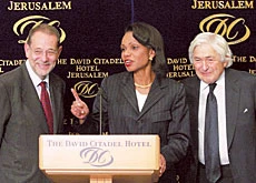 Rice Brokers Gaza Deal