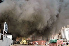 Looting After Fire at Warehouses in Jeddah