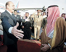 King, Chirac Hold Key Talks