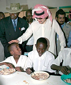 Prince Alwaleed Attends UNWFP Aid Ceremony