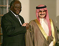 Alwaleed, Kibaki Discuss Social and Economic Issues