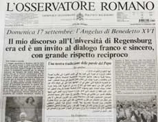 Row With Islam Indicates Change in Vatican Strategy