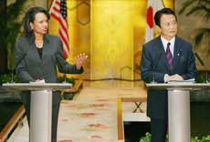 Rice Allays Nuke Arms Race Fears