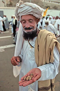 One Riyal Buys 25 Stones for Satan