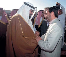 Abdullah Welcomes Ahmadinejad