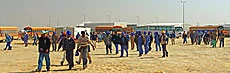 Temporary City Emerges for Massive Work Force