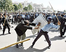 Musharraf Nomination OK’d as Police Beat Up Lawyers