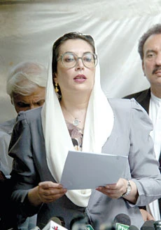 Benazir Vows No Surrender to Militants