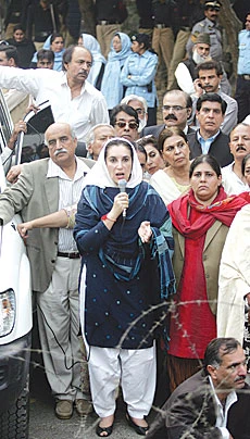 Benazir Freed After Detention