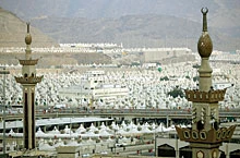 Thousands Throng Tent City of Mina