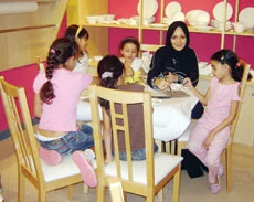 Kids in Jeddah All Fired Up About Color Me Mine