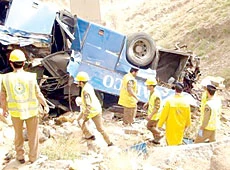 Bus Crash Near Abha Kills 26