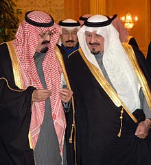 King Abdullah in Khoraim Gardens