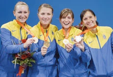 Ukraine women stun China in team saber, claim gold