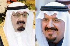 King, crown prince greet Muslims