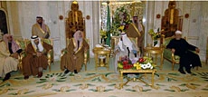 King receives Islamic scholars