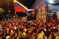 It's a red salute to Chavez
