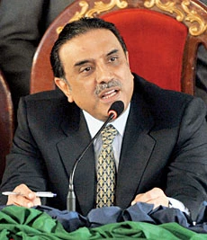 Zardari backs down again