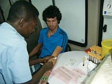 Mobile clinic screens 102 people for HIV