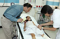 10 schoolchildren injured in Dammam road crash
