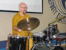 Word-Beat: Spoken words swaying to music of percussion
