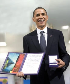 Obama in favor of ‘just wars’