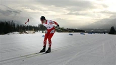 Visually impaired skier nears Olympic spot