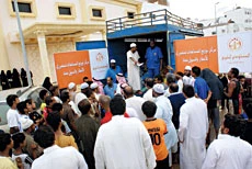 Young volunteers mobilize aid for displaced families