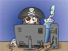 Buy pirated, support criminals