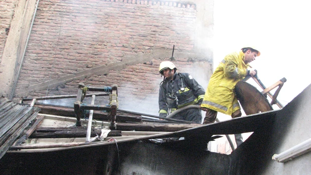 Woman dies in blaze
