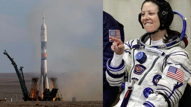 Russian spacecraft docks at orbiting station
