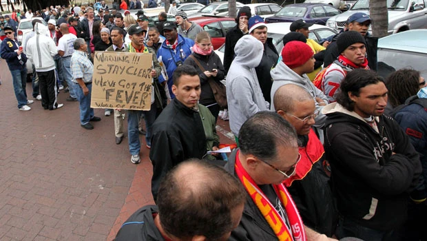 Scuffles as S.Africans in World Cup ticket rush