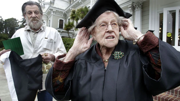 California woman earns college diploma at age 94