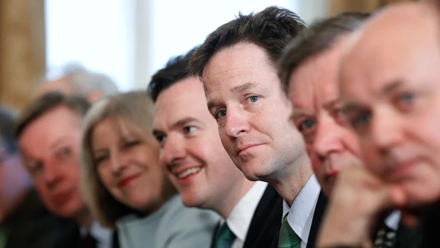 UK new coalition government meets for first time