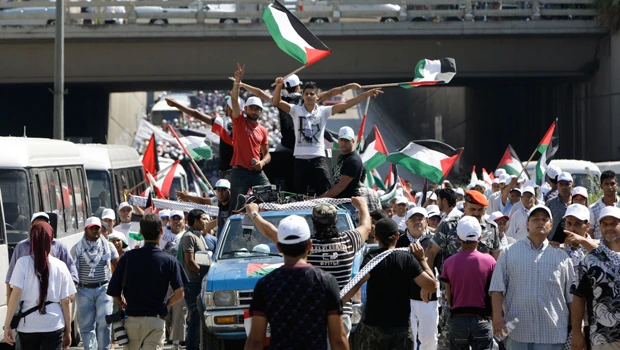 Thousands protest for Palestinian rights in Lebanon