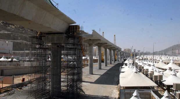 Test ride on Makkah Metro on Aug. 1