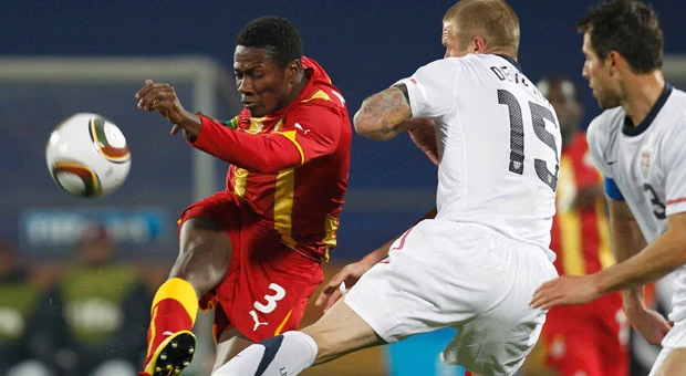 Gyan puts Ghana into WCup quarters over US 2-1