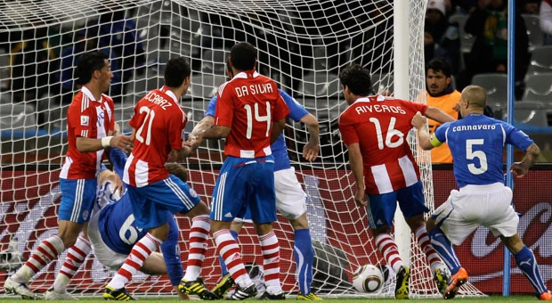 Italy draws 1-1 with Paraguay to open WCup defense